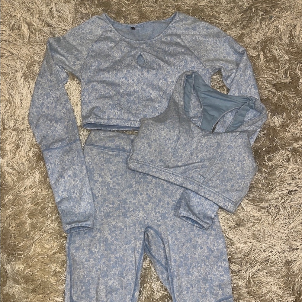 Gymshark Set Size S Women’s Leggings Sports Bra & Long-Sleeve Top